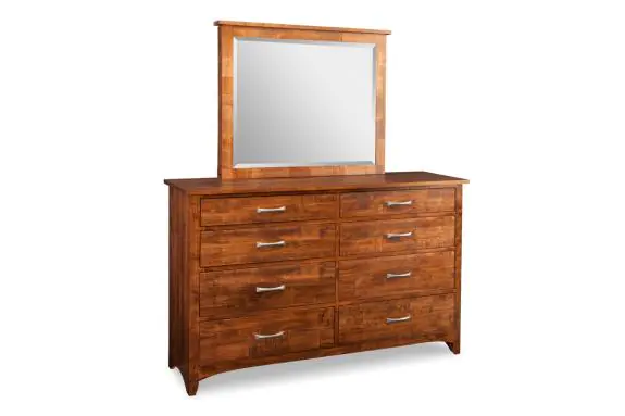 Glengarry 8 Drawer Dresser Mirror Woodcraft Furniture